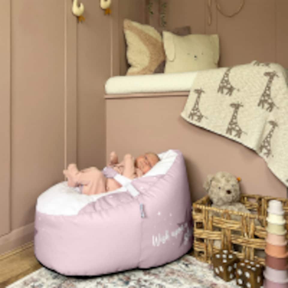 image 1 of rucomfy Wish Upon a Star Gaga Baby Bean Bag - Soft Newborn Seat
