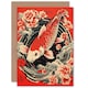 image 1 of Koi Fish Japanese Floral Birthday Her Wife Card