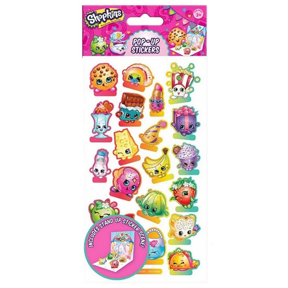Shopkins Characters Stickers - Multicoloured - One Size
