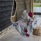 image 7 of Red & White Winter Floral (Blanket)