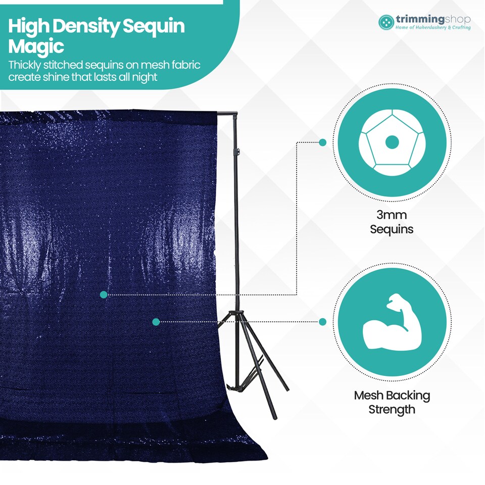 image 1 of 4ft x 7ft Sequin Backdrop Photography Background High-Density Sequin Fabric