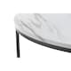 image 3 of White Marble Round Nesting Coffee Tables | White | White