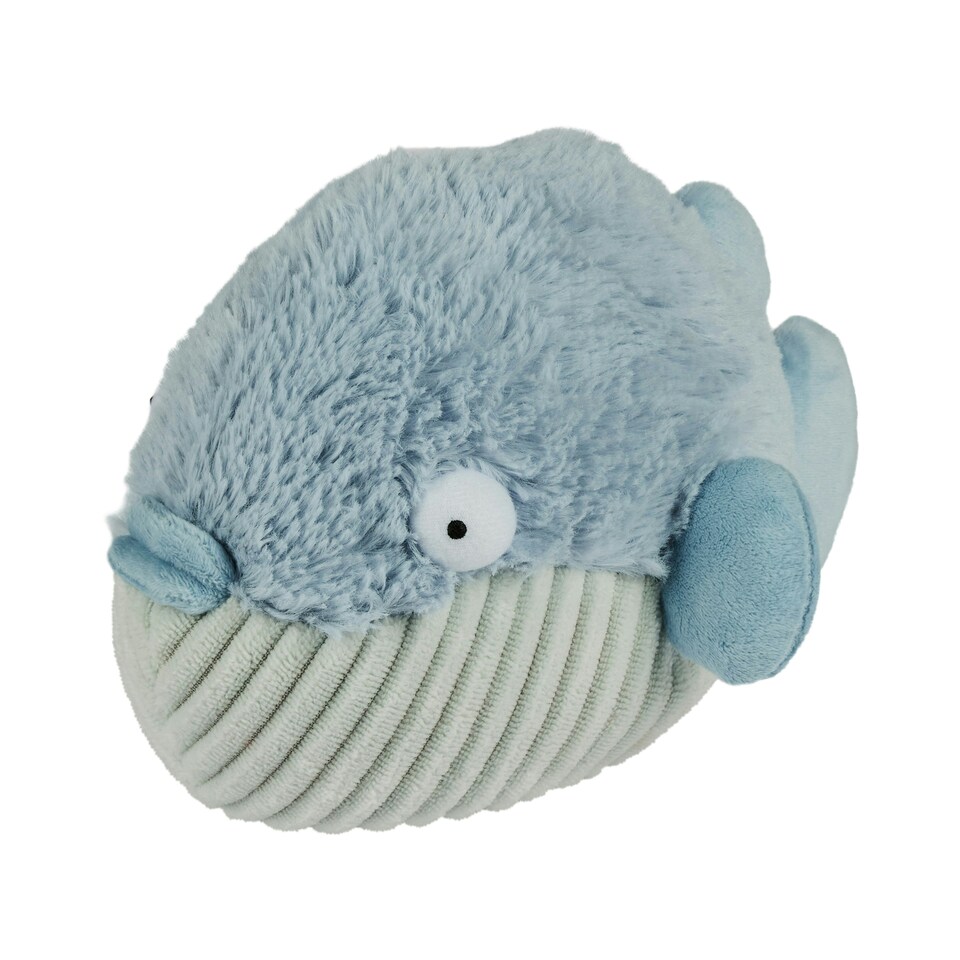 image 1 of Warmies Plush Pufferfish Microwavable Weighted Teddy