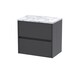 image 1 of Balterley Chartley Contemporary 2 Drawer Wall Hung Vanity Unit with Laminate Worktop, 600mm