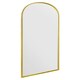 image 3 of The Arcus - Gold Framed Arched Leaner/Wall Mirror 71" X 24" (180CM X 60CM) Gold