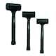 image 1 of 3pc Dead Blow Hammer Set Mallet Shot Loaded Head Impact Recoil 1lb 2lb 3lb