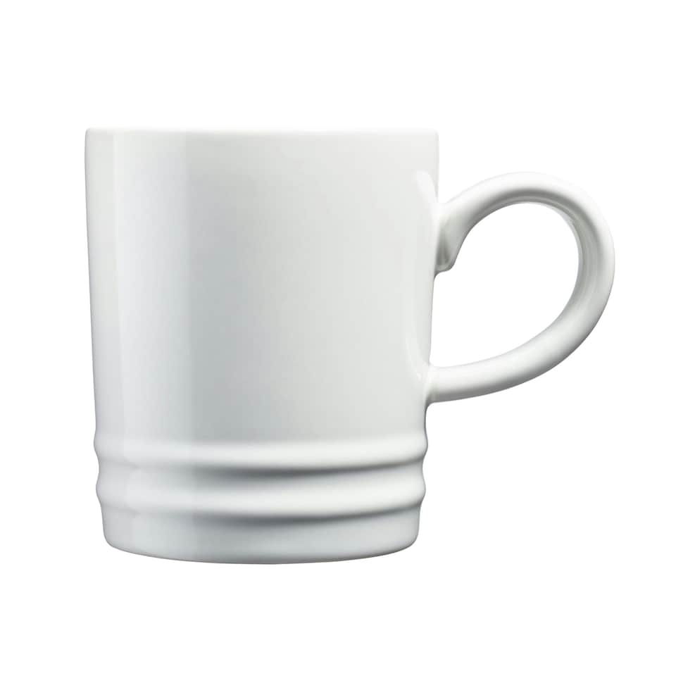 image 1 of Cooks Professional 4 Piece Mug Set |  Durable Dishwasher Safe Stoneware | 350ml | White | White