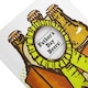 image 5 of Hallmark Mini Father's Day Card - Beer Crate Design