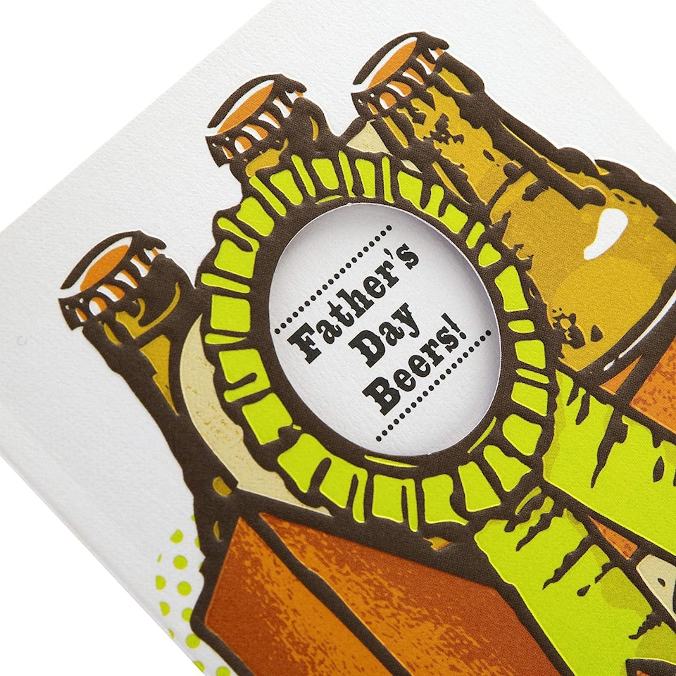 image 1 of Hallmark Mini Father's Day Card - Beer Crate Design
