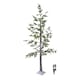 image 1 of 8ft (2.40m) Tall Light up Christmas Snow Tree with 412 Warm White LEDs