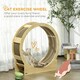 image 3 of PawHut Cat Treadmill with Brake, Scratching Pads for Indoor Cats, Oak Tone