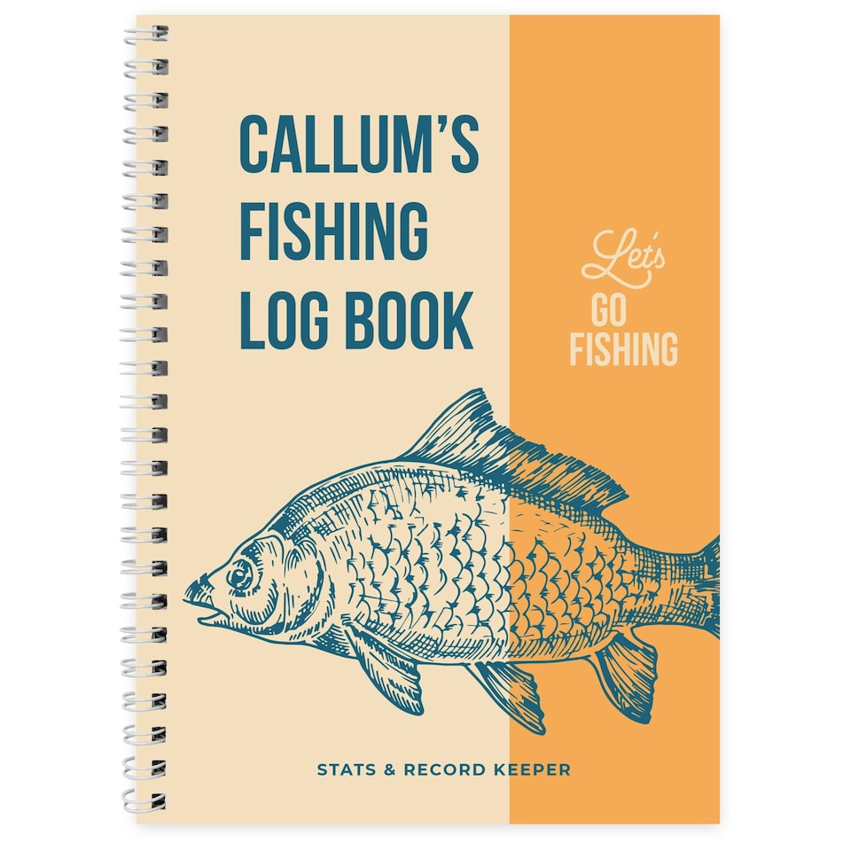 image 1 of Personalised A5 Fishing Log Book