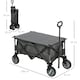 image 5 of Outsunny Folding Wagon Garden Cart Collapsible Camping Trolley for Outdoor
