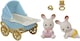 image 1 of Sylvanian Families Chocolate Rabbit Twins Set