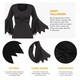 image 2 of Black Gothic Dress Costume Black | M