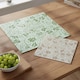 image 2 of Green Oak Leaves & Berries Glass Hot Pot Stand - Heat Resistant Non-Slip Trivet