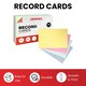 image 4 of Pack of 100 White Plain 8x5inch Record Cards - Blank Study Index Cards for Notes, Revision