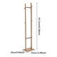 image 5 of Living and Home Wooden Slim Clothing Rack with Hooks | Multi