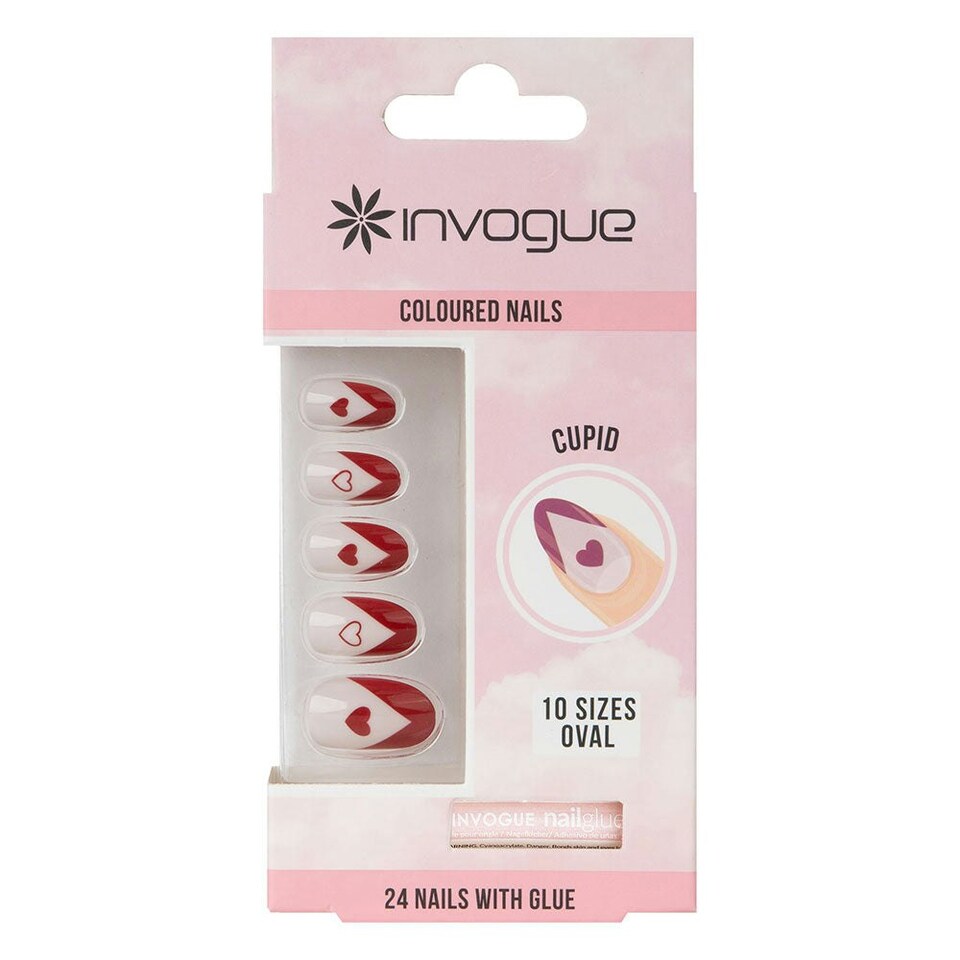 image 1 of Invogue Valentines Oval Nails - Cupid