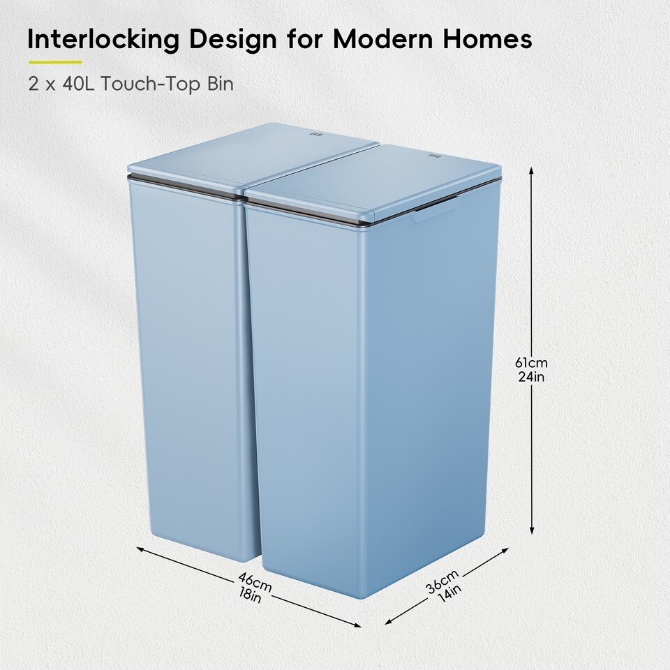 image 1 of Morandi Touch Twin Pack 40L 2x TB | Blue | Titanium Blue | 40L