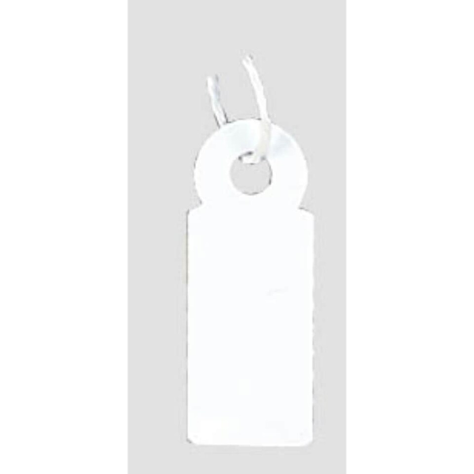 image 1 of 200 Small STRUNG TAGS 9mm x 24mm String Jewellery Price Tag Shop Price Labels