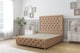 image 1 of Sloomy Vienna Latte Dumfries Divan Bed Base 2 Drawers Right Side With 26 Inch Strutted Headboard & 12 Inch Matching Footboard | Brown | Latte | Super King | 1