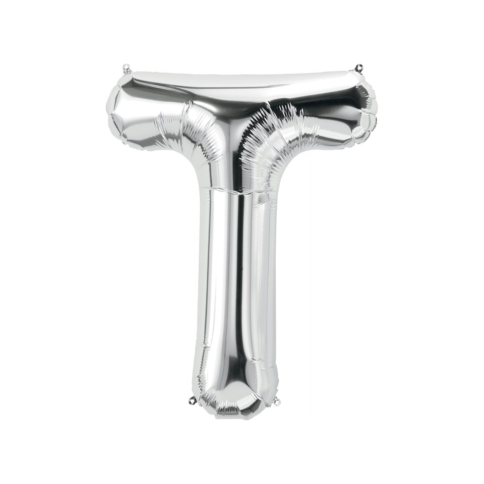 Realmax T Foil Balloon - Silver - One Size