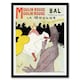 image 1 of Toulouse Lautrec Framed Wall Art Print Moulin Rouge La Goulue Home Décor