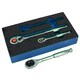 image 5 of 1/4in 3/8in 1/2in Drive Ratchets with Straight Handle 90 Teeth Quick Release 3pc