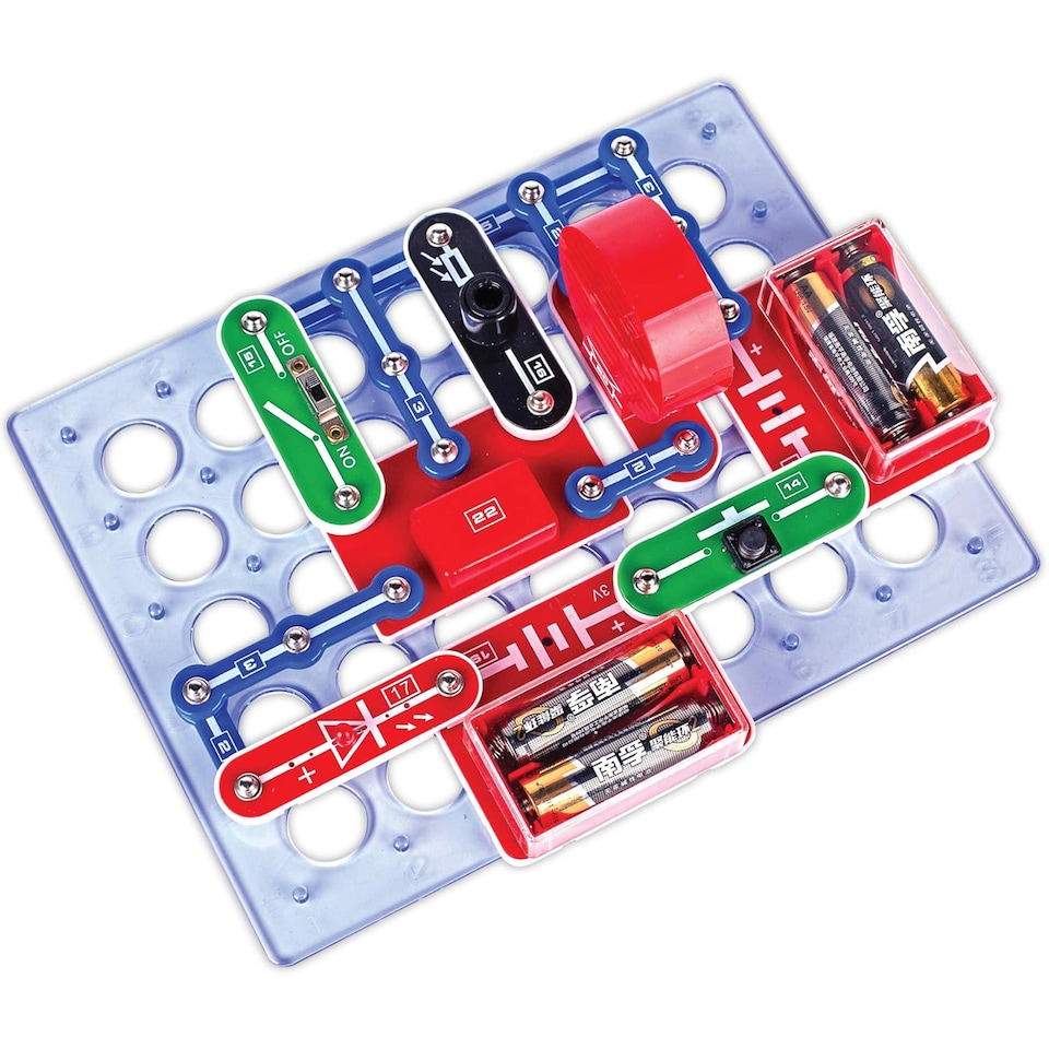 image 1 of Science Kidz Electro Snaps 188 Piece Electronics Set