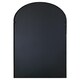 image 1 of The Arcus - Antique Black Framed Arched Window Leaner/Wall Mirror 71" X 33.5" (180x85CM) Black