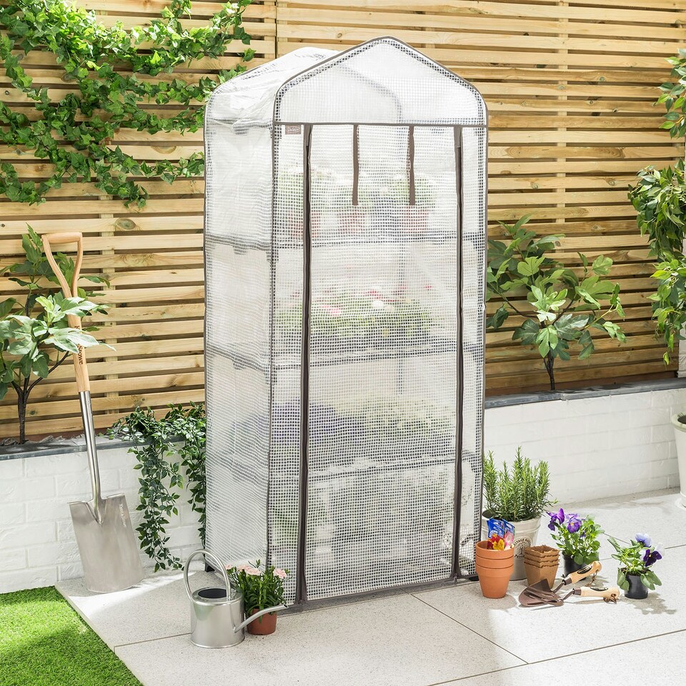 image 1 of 4 Tier Greenhouse Cover (PE)