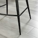 image 4 of Furniturebox Pesaro Bar Chair Black Velvet Black Leg x 2