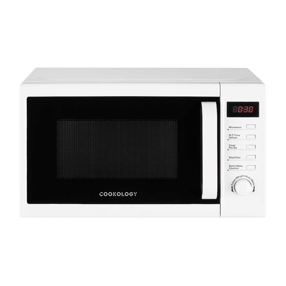 image 1 of Cookology 800W Microwave 20L Digital Freestanding - CFSDI20LWH White