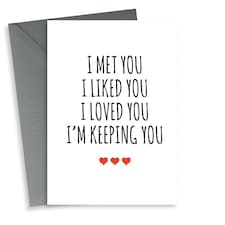 Cute Typography Valentine's Day Card