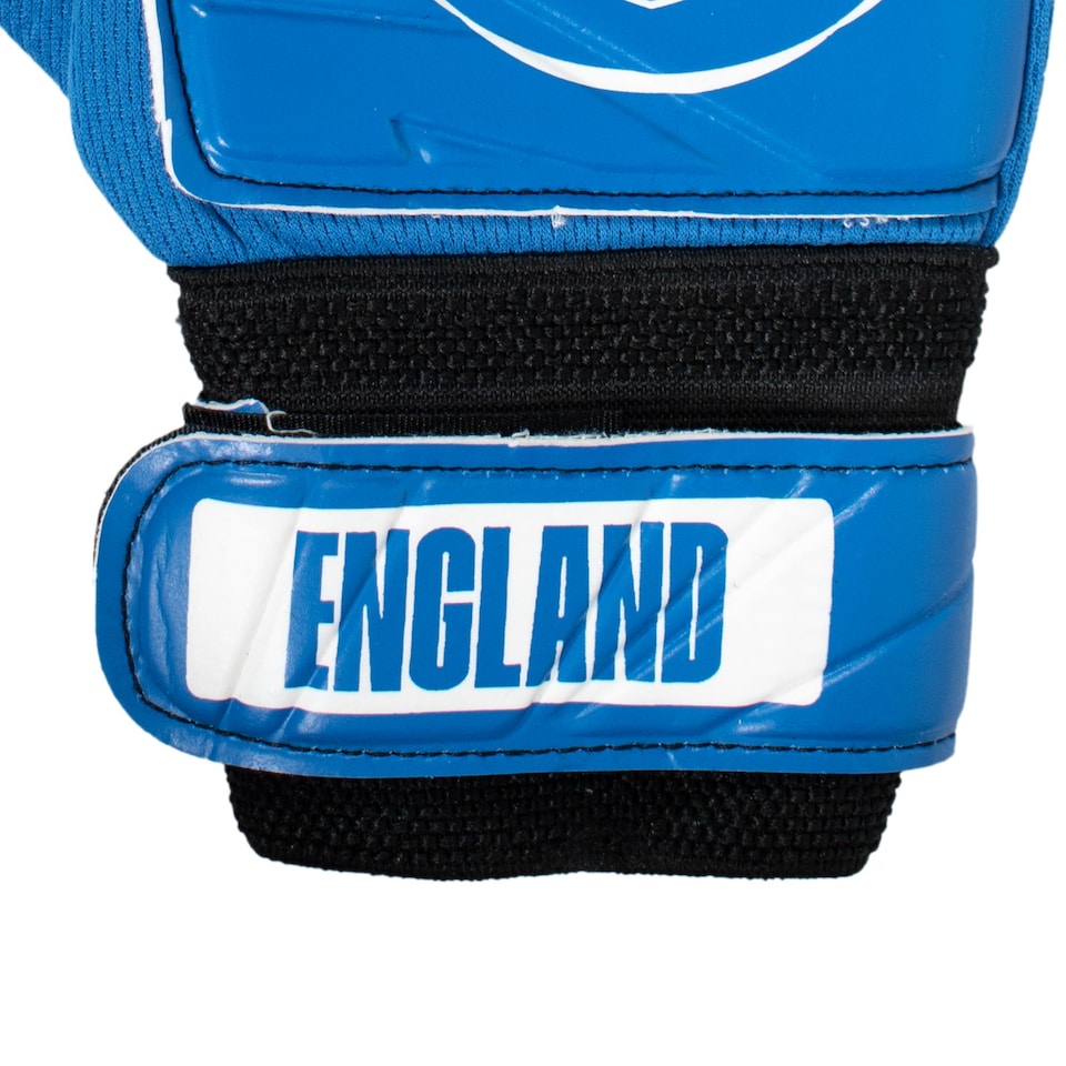 image 1 of England FA Boys Crest Goalkeeper Gloves | Blue | Blue | 1