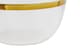 image 5 of Ida Textured Glass Bowl With Gold Rim