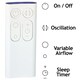 image 6 of Dyson AM06 AM07 AM08 Cool Desk Tower Fan Remote Control in White 965824-01 White
