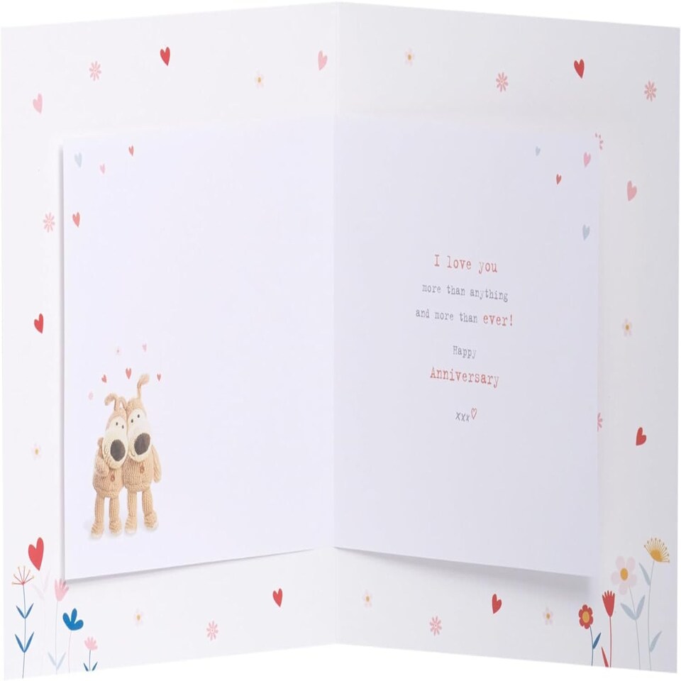 image 1 of Boofle with Hear Gem Partner Anniversary Card