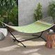 image 2 of Outsunny Hammock Stand w/ Wheels, Adjustable Hammock Stand w/ Carry Bag, Black | Black