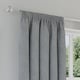 image 3 of Enhanced Living Dallas 100% Blackout Thermal Grey Curtains with 3" Tape Top Header (PAIR) - 90x108 inch (229x274cm)