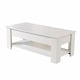 image 4 of Wooden Coffee Table With Lift Up Top Storage Area and Magazine Shelf | White