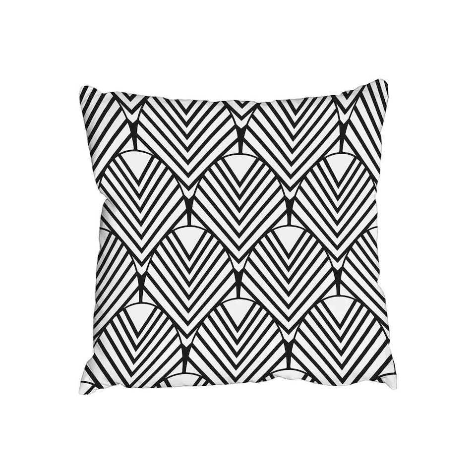 Cushions - Black Geometric Decoration (Cushion)