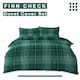 image 6 of VELVETIO Finn Check Complete Duvet Cover Set with Fitted Sheet Soft Polycotton Bedding Sets Green | King