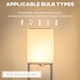 image 7 of HOMCOM Modern Floor Lamp with Shelves, 3 Layer Shelf Tall Standing Lamp with Fabric Lampshade, Pull Chain Switch for Living Room, Bedroom, Bulb not Included, White