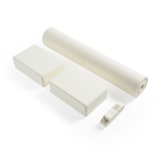 Myga Yoga Entry Mat with Strap and Pair of Blocks - Cream | Cream