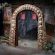image 3 of Home Accents 7.5ft Tall Skull and Bones Halloween Entrance Archway Decoration
