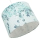 image 4 of Modern Classic Duck Egg and Emerald Green Floral Fabric Shade with Inner Lining | Blue | 12"