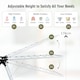 image 9 of COSTWAY Foldable 2 Level Clothes Drying Rack Garment Drying Hanger Height Adjustable