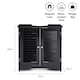image 4 of VonHaus Shrewsbury Black Under Sink Bathroom Cabinet